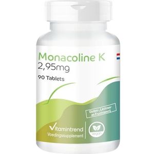 Vitamintrend - Monacoline K - Rode Rijstextract - 90 Tabletten - Veganistisch - Hoge Dosis