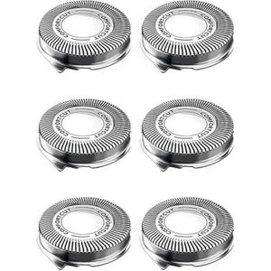Reservekoppen voor Philips scheerapparaat 3000, 2000, 1000, S738 en S1560, Comfortcut reservemesjes, 6 stuks