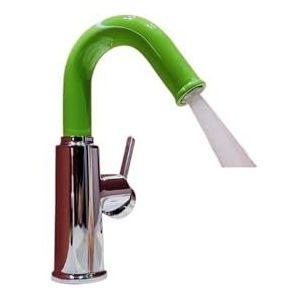 Gouden Badkamer Ontwerp Wastafel Kraan Grijs Wastafel Mengkraan Warm & Koud Badrandcombinaties Toilet Kraan Water Chroom (Groen chroom 2)