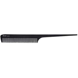 Diane Ionic Rat Tail Comb - Antistatische kam voor fijne tanden en haarknippen, stylingtool voor vrouwen, mannen, haarstylisten, kappers met lange dunne handgreep, zwart, 20,5 cm, DBC043