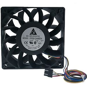 Original FFB1248EH 12025 48V 0.38A chassis fan 4-wire speed measuring cooling fan