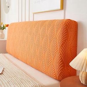 HHDOMLTH Stretch hoes voor hoofdeinde voor bed, super zacht, comfortabel hoofddeksel voor bed, effen kleur, all-inclusive stofdicht, voor houten lederen hoofdeinden, slaapkamerdecoratie, wasbaar