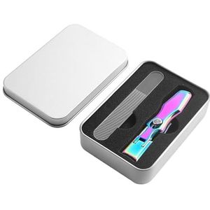 Nagelknipper met opvangbak, draagbare nagelknipper tegen spatten en polijsten, vinger- en teennagelverzorgingsbenodigdheden voor thuis, hotel, auto, vliegtuig, Bseid