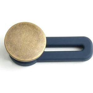 1/5/10 stuks metalen knoopverlenger voor het naaien van broeken en jeans, verstelbare intrekbare tailleverlengers, knoopvergroter voor tailleband - brons D-1 stuks