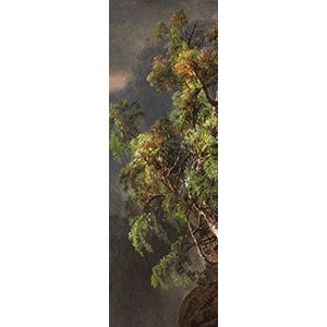 1art1 Johan Christian Dahl Poster Kunstdruk Op Canvas Birch Tree In A Storm, 1849 Muurschildering Print XXL Op Brancard | Afbeelding Affiche 150x50 cm