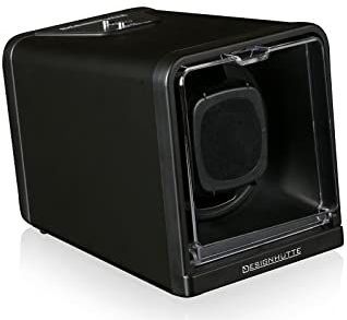 DESIGNHÜTTE® Horlogewinder Urban zwart voor 1 automatisch horloge, zwart, 17 x 12 x 13, Modern