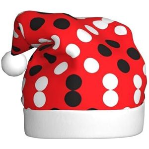 MYGANN Rood Wit Polka Dot Unisex Kerst Hoed Voor Thema Party Kerst Nieuwjaar Decoratie Kostuum Accessoire