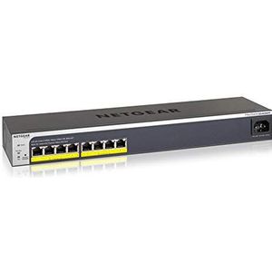 NETGEAR GS408EPP Managed L2 Gigabit Ethernet (10/100/1000) Power over Ethernet (PoE) Zwart, Grijs