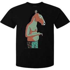 BoJack Horseman Smoking Art Series Funny top Men (0available) t Shirt overhemden(Small)