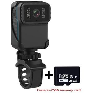 Draagbare DV-camera High Definition Infrarood Nachtzicht Sportcamera Met Hotspot Camera 1080p High-definition Waterdichte Autorecorder(Camera 256G card)