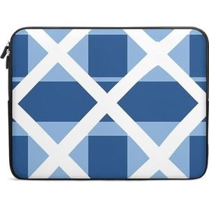 Schotse Tartan Plaid Laptop Case Sleeve Bag 15 inch Duurzaam Shockproof Beschermende Computer Draagtas Aktetas