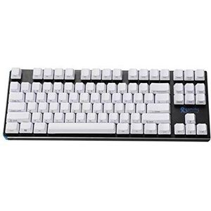 Zij-afgedrukt dik PBT OEM-profiel 87 ANSI Keycaps voor MX-schakelaars mechanisch toetsenbord (alleen Keycap) (wit)