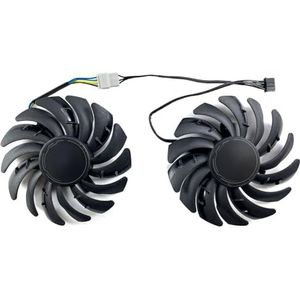 DIY voor MSI voor GeForce RTX4060 4060ti voor VENTUS 2X BLACK OC grafische kaart vervangende ventilator(A pair of fans)