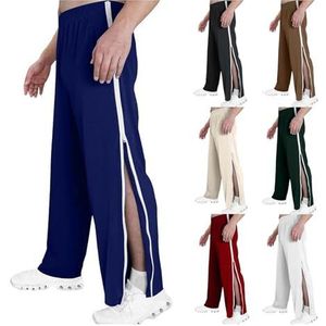 Revalidatiebroek For Dames En Heren Met Zakken M-3XL, Trainingsbroek Heren, Zijbroek, Elastische Tailleband, Joggingbroek Met Doorlopende Ritssluiting, Revalidatiebroek(Dark blue,3XL)