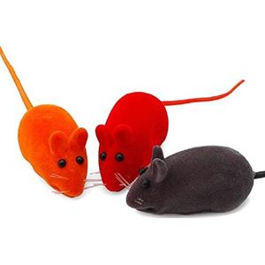 5Pcs Muis Kat Kitten Spelen Speelgoed Harige Valse Muizen Rat Piepen Geluid Grappig Nieuwe