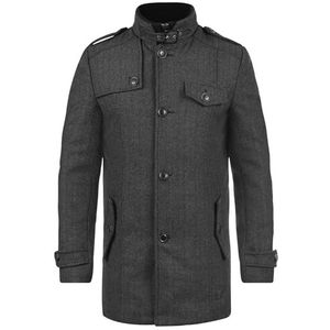 INDICODE JEANS Winterjas 'Brandan'  antraciet / donkergrijs