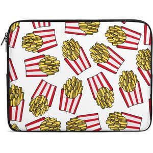 French Fries Chips Laptop Sleeve Case Casual Computer Beschermhoes Slanke Tablet Draagtas Aktetas 17 inch