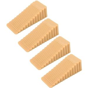 Deurstoppers, Deurstopper wig for huishoudelijke installatie, antislip rubberen deurwig(Khaki)