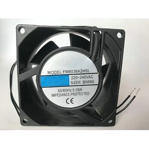LMNCBVYA FM8038A2HSL AC220V-240V Cooling Fan - 80x38MM 2-Wire AC Fan for Efficient Cooling Solutions