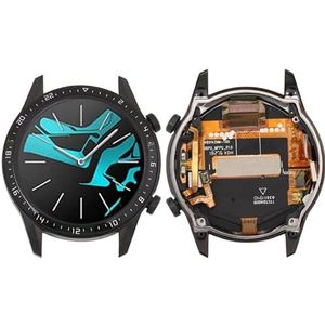 Smartwatch vervangende onderdelen LCD -scherm en digitizer volledige montage met frame voor Huawei Bekijk GT 2 46mm Smartwatch vervangende onderdelen