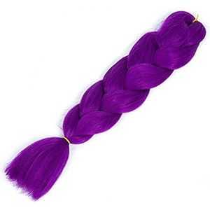 JINGGEGE 100 g 24 inch single ombre kleur gloeiend voor haar groothandel synthetische haarverlenging twist jumbo vlechten haarstijl 3 (Bulk Buy : 1Pcs/Lot, Color : A35)