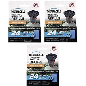 Thermacell 72-uurs Mat alleen vullingen (drie M-24's) voor MR-BP Backpacker Repeller