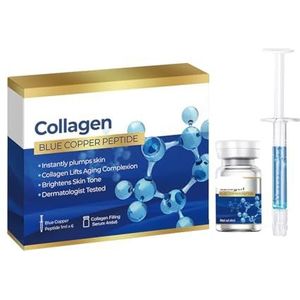 Essence van koperpeptide, collageenversterker voor een strakke, gehydrateerde en anti-aging huid: vermindert rimpels, compenseert de toon en trekt snel in. (1 stuk)