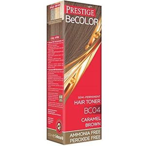Semi-permanente haartoner Kleur BC04 Gekarameliseerde kastanje, Geen Ammoniak Geen Peroxide van BeColor