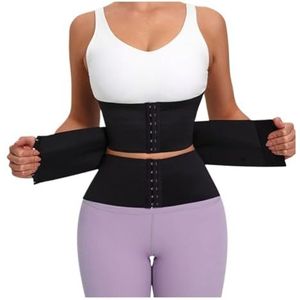 Taille Trainer Taillevormer Buikweggordel Body Shaper Afslankgordel Buikcorrectie Ondergoed Taille Trainer Binders Bodysuit Shapers Shapewear Tailletrainer Taillekorset Waisttrainer(Black,XXXXX-Large)