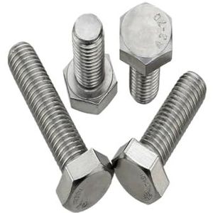 FULIMEI 304 RVS schroeven omgekeerde draad linkse schroef M6 M8 M10 M12 buitenzeskant(M4X12 20pcs)