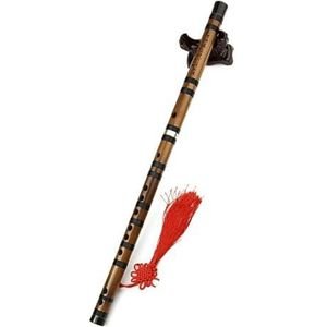 Bamboe Dwarsfluit Geschikt Voor Beginners 2-delige fluit Traditioneel handgemaakt bamboefluit Houtblazersinstrument met zwarte handgebonden draad (Color : G)