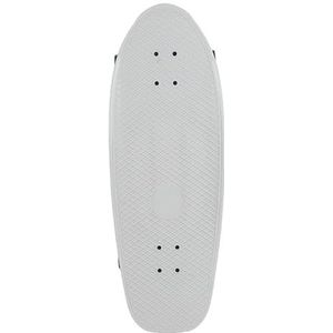 Plastic Surf Skate Deck, Long Board Blank Deck, Land Surfskate Carving, Pumping Skateboard Deck, DIY Board Parts Supply (Kleur : White deck)