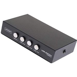 USB 2.0 Hand Delen Schakelaar 4 Haven HUB Adapter voor PC-Scanner Printer
