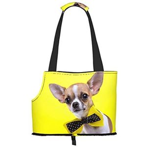 Chihuahua, Hond, Pet Carrier Handtassen, Schoudertas, Opvouwbare Tote Bag voor Pet