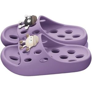 Sandalen, Comfortabele rode EVA sandalen pantoffels for dames binnen en thuis Slippers voor dames(Purple,41 EU)