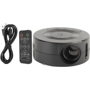 Mini LED-projector, dezelfde schermfunctie Helder geluid Oogbescherming Multifunctionele Pocket Cinema Projector-luidspreker voor thuisgebruik