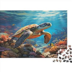 Turtles Puzzels, spel, gamercadeau, puzzel, moeilijk voor volwassenen en jongeren, zee-puzzel, mooi cadeau-idee, herdenkingsspel, 1000 stuks (75 x 50 cm)