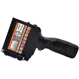 Handbediende Inkjetprinter, Slimme handprinter, afdrukhoogte 25,4 mm, for QR-code/serienummer inkjetprinter, sneldrogend Slim Sneldrogend Printen