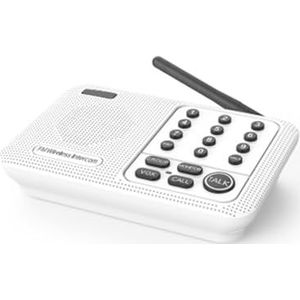 Walkie-talkie, Intercoms, draadloos intercomsysteem for thuis, intercomsysteem for lange afstanden for kantoor, tweerichtingskamer naar kamer draadloos(White -1 stations)
