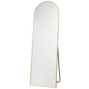 Flamingueo Grote wandspiegel – staande spiegel, grote gouden spiegel, boogspiegel, decoratie voor huis, slaapkamerspiegel, grote spiegel, slaapkamerdecoratie