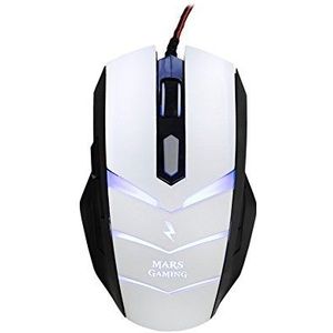 Mars Gaming MMZE1 PC-muis, 5000DPI, optisch, 7 kleuren LED-licht, 6 toetsen