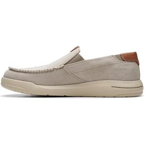 Clarks Driftlite Step mocassin voor heren, lichtgrijs combi, maat 9,5 UK, Licht Grijs Combi, 44 EU