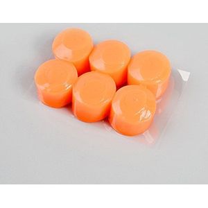 Zachte Silica Gel modder voor Zwemmen oordopjes Noise Prevention oordopje Mute Noise Reduction Slaap Geluid Isolatie Leren 6-delig Pack Oranje