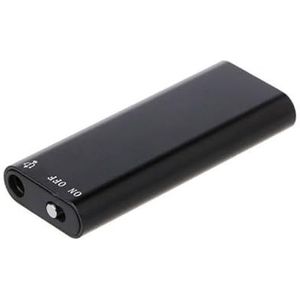 USB-recorder pen, 16 GB, MP3-speler, vergadering, luisterklasse, geheugenpen voor oude man (zwart)