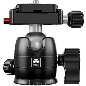 SIRUI DSLR Camera Statief Kogelkop, 10 kg laadvermogen, 360 ° Panning Base, Aluminium Bouwkwaliteit, Veiligheidsslot, Universele montageplaat voor eenvoudige bevestiging (B-00K kogelkop)