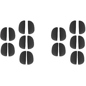 2 Set van 10x Kinderen Brillen Neus Pads Comfortabel voor Zonnebril Bril Zwart, 1,5 x 0,7 cm