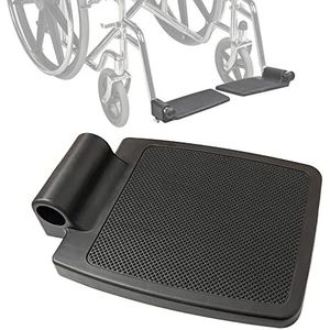 CHOYTONG Universele vervanging voor rolstoelvoetplaten, voetsteunpedaal, beenkussen, 7/8-inch buishouder, geschikt voor de meeste rolstoelen (1 stuk)