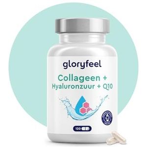 Collageen + Hyaluronzuur + Q10 tabletten - 120 capsules voor 4 maanden voorraad - Voor huid haar en botten met zink, Magnesium, Vitamine B12, D3, A en C - Viscollageen Supplement