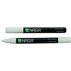 NAGA, Krijtmarker, 2 mm, 2 stuks, wit