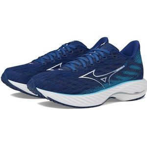 Mizuno Wave Rider 28 hardloopschoen voor heren, Landgoed Blauw Wit, 40 EU